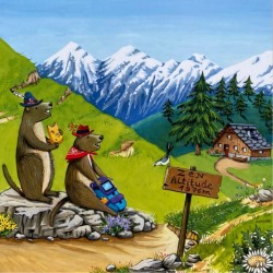 Carte Marmottes zen altitude