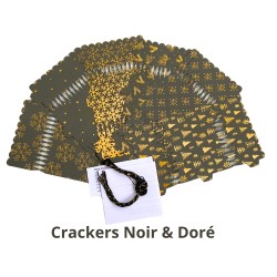 6 Crackers de Noël DIY Noir...